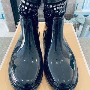 MICHAEL KORS RHINESTONE RAIN BOOTS